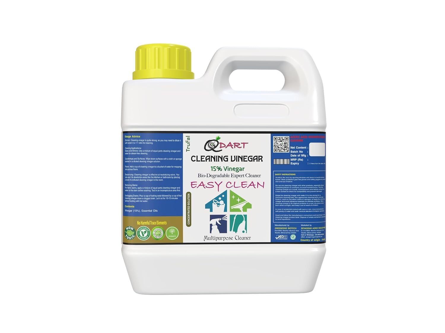 QDart Vinegar for Cleaning Purpose, 16% Vinegar, All Purpose Cleaner, 1 Ltr (B0DD3PMTZQ) Amazon Price History, Amazon Price Tracker