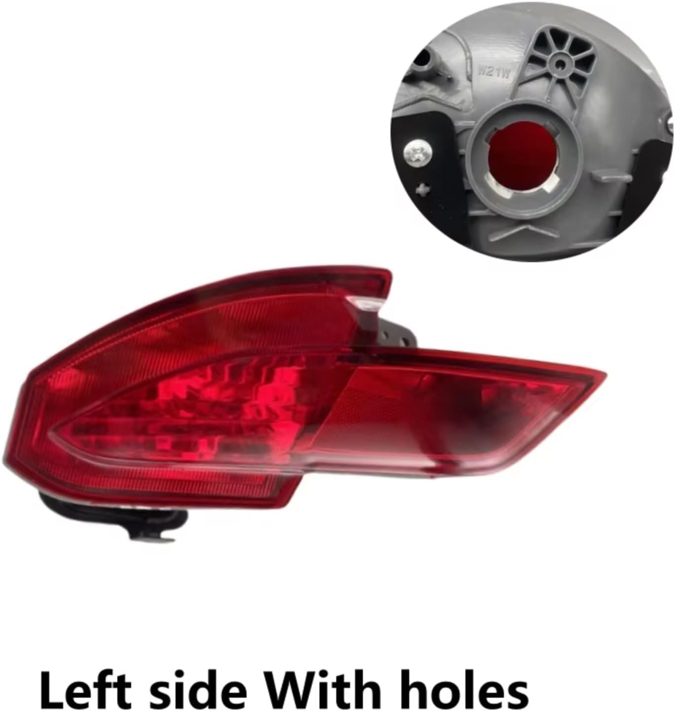 Rear Bumper Tailgate Reflector Compatible With Vezel For HRV RU1 RU5 RU6 2014 2015 2016 2017 2018 Car Rear Bumper Fog Light Reflector Lamp 34550T7JH01 34500T7JH01(Left)