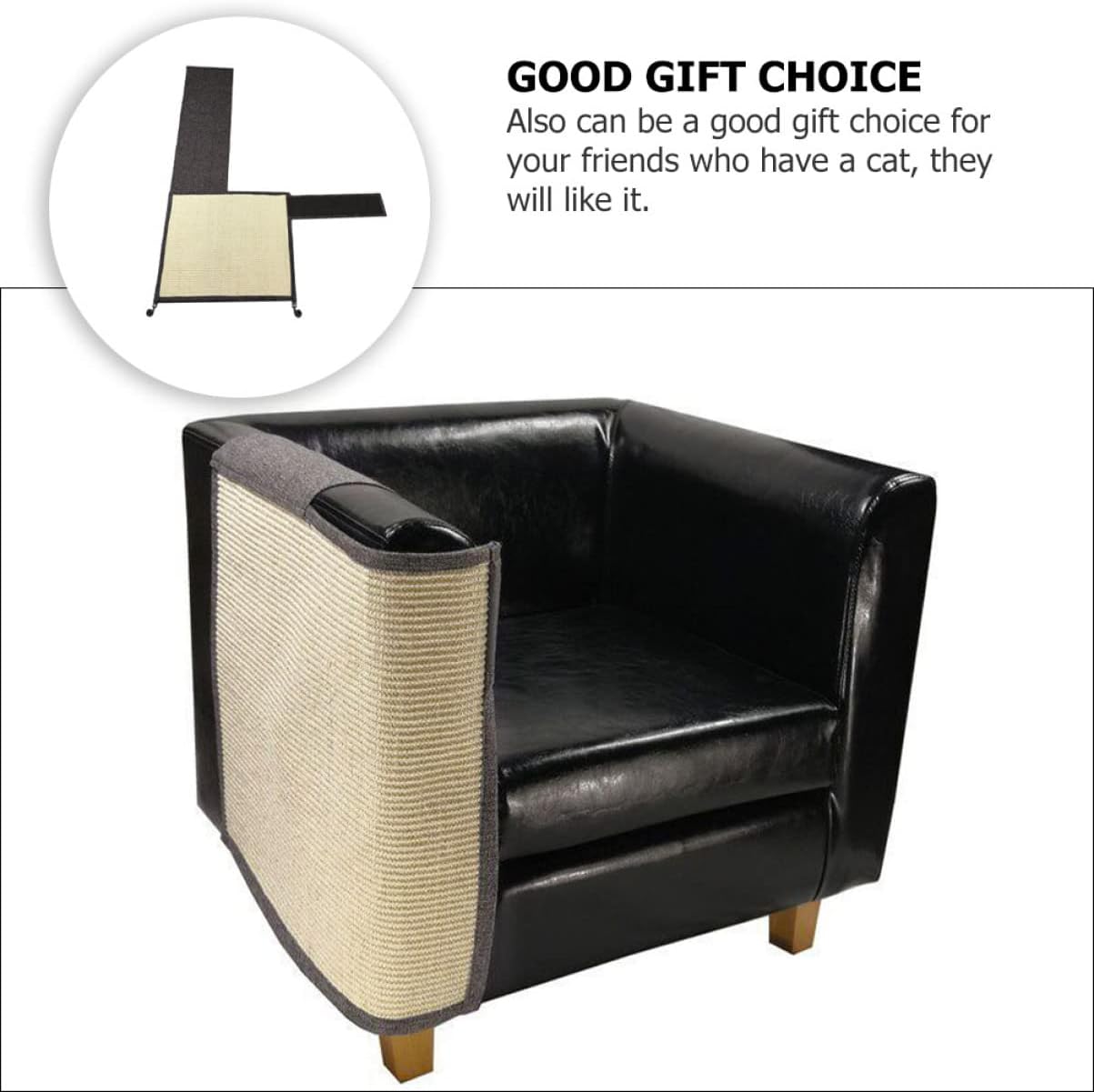 1pc Sisal Cat Scratching Pad Grinding Claws Cushion for Sofa and Mat to Prevent Damage for Indoor Cats Deep