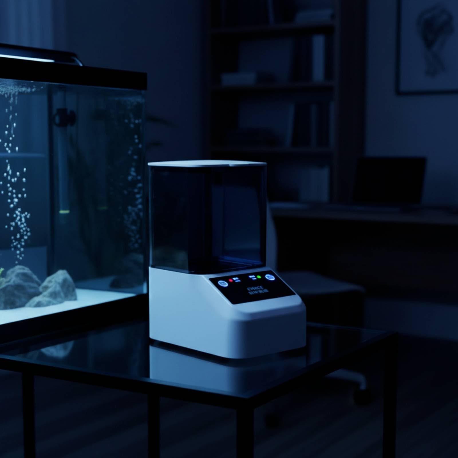 Fischfutterautomat mit WLAN automatisch automatischer Fischfutterautomat Smart Fischfutterspender für Aquarianer, Fischbesitzer, Urlaub