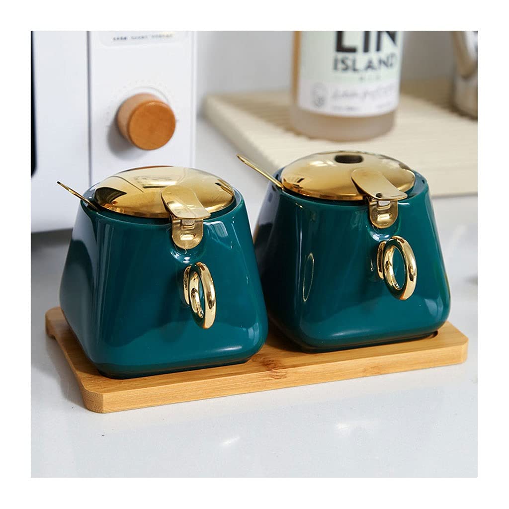 NZPOST Barattoli per spezie, Bottiglia per condimenti Rossa, Contenitore per condimenti, Scatola per condimenti in Ceramica, pentola per condimenti da Cucina, Molto Adatta per la casa