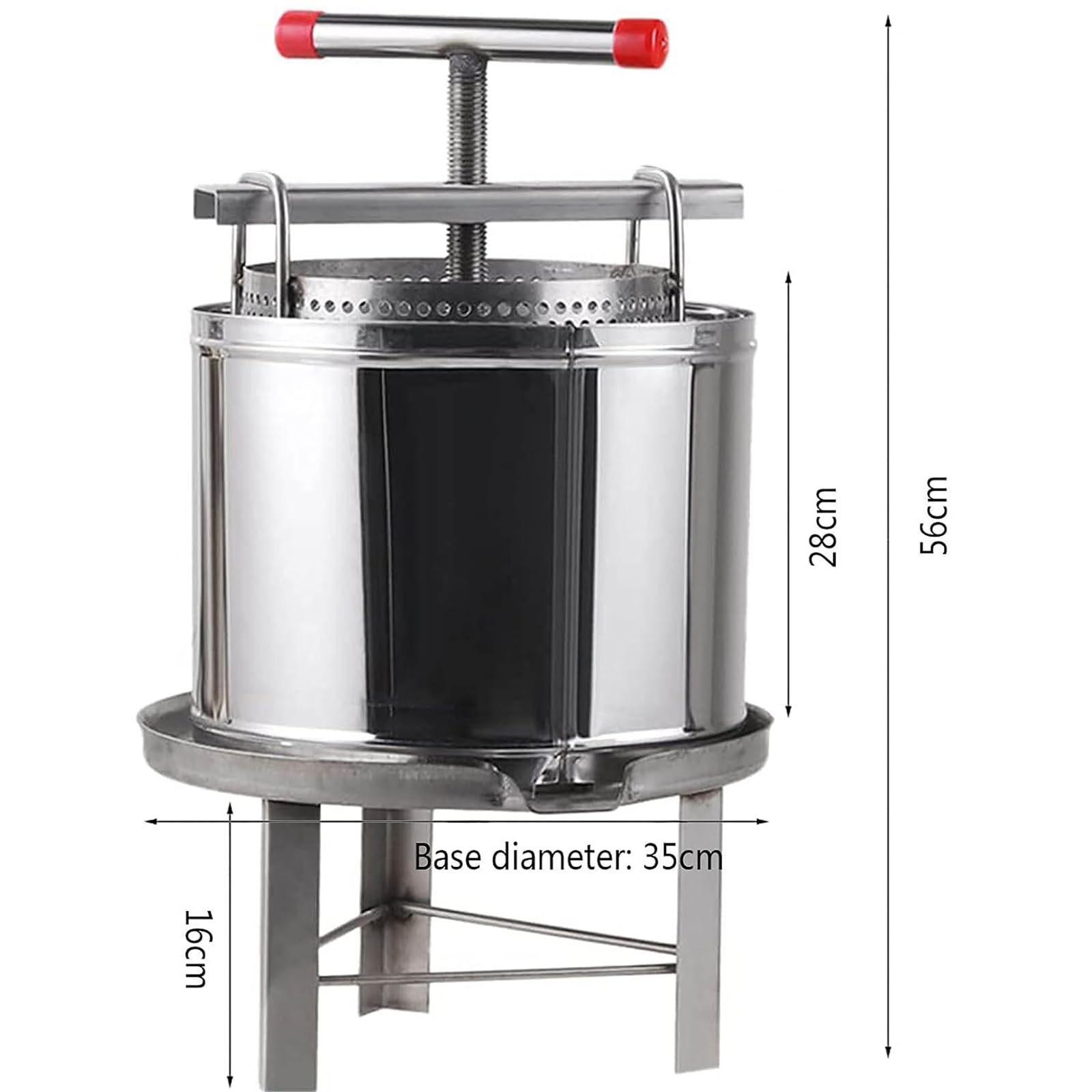 Extractor de miel, centrífuga de tambor giratorio de acero inoxidable de 4 marcos, para apicultura y uso comercial