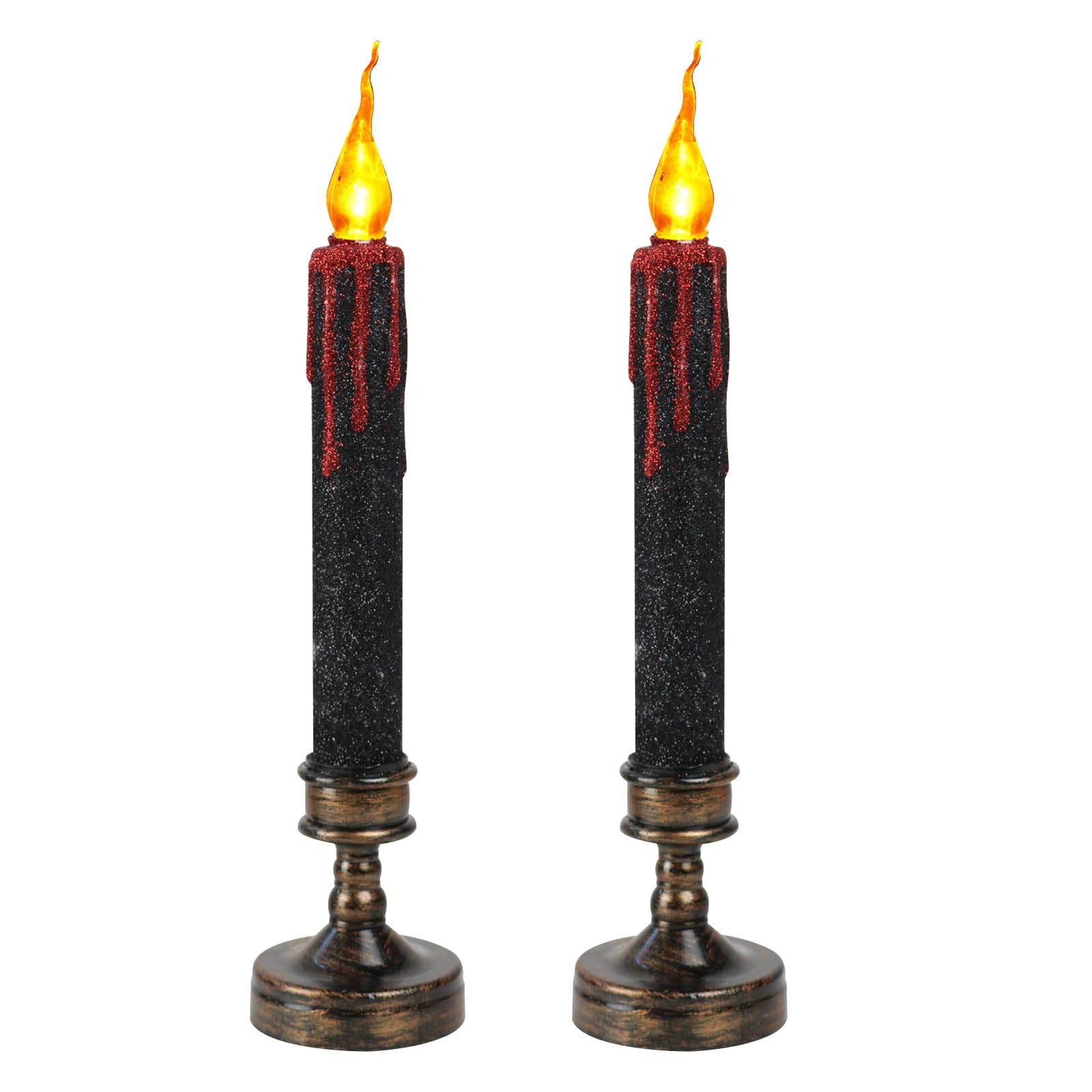 XLSBZ Halloween Candle Lights Halloween Decoration,LED Candles Halloween Flameless Candles for Halloween Party Decoration (2)