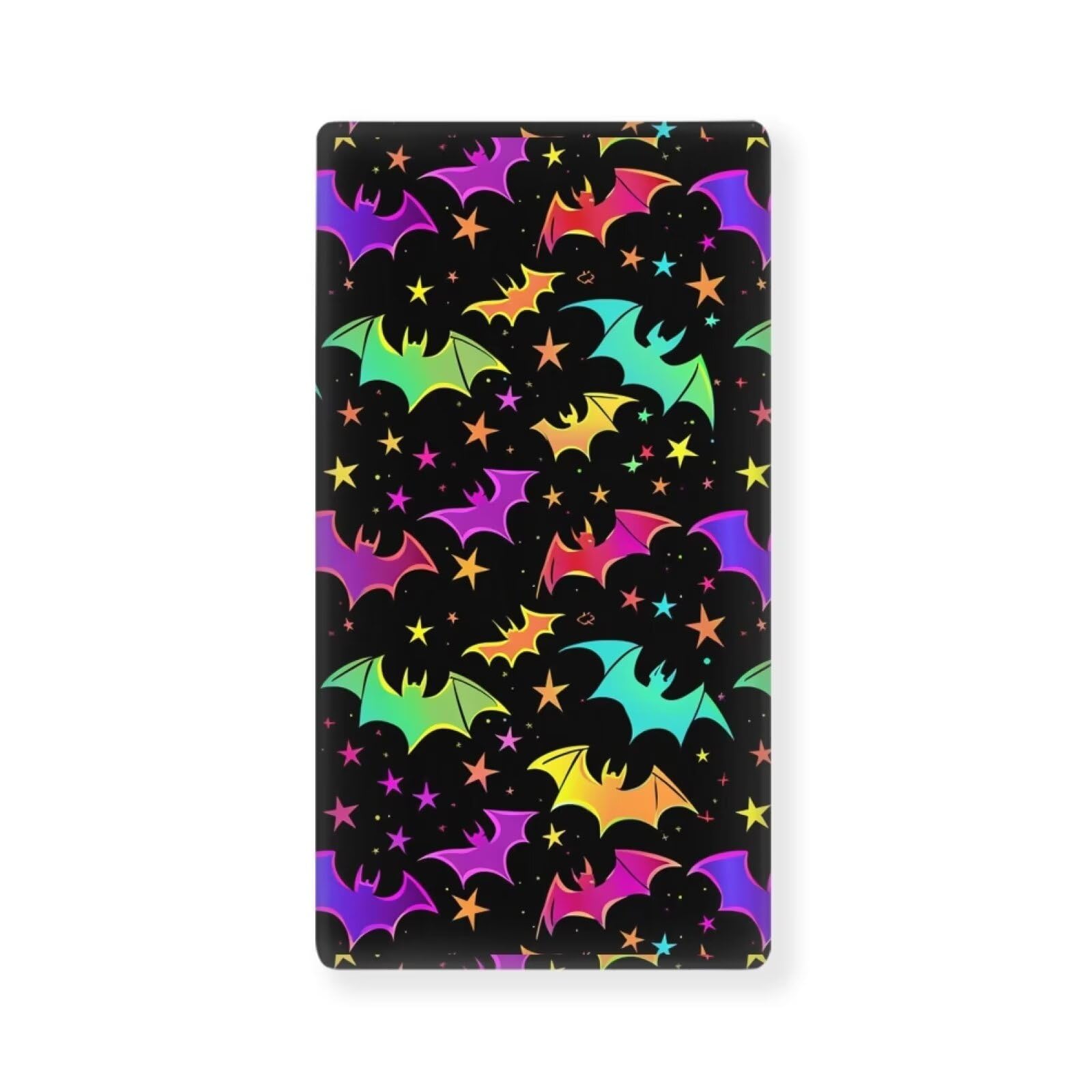 Goth Bats Crib Sheets for Baby Boys Girls Moon Star Crib Sheet for Standard Crib Mattress 28" x 52" Fitted and Soft Breathable Crib Mattress Sheet