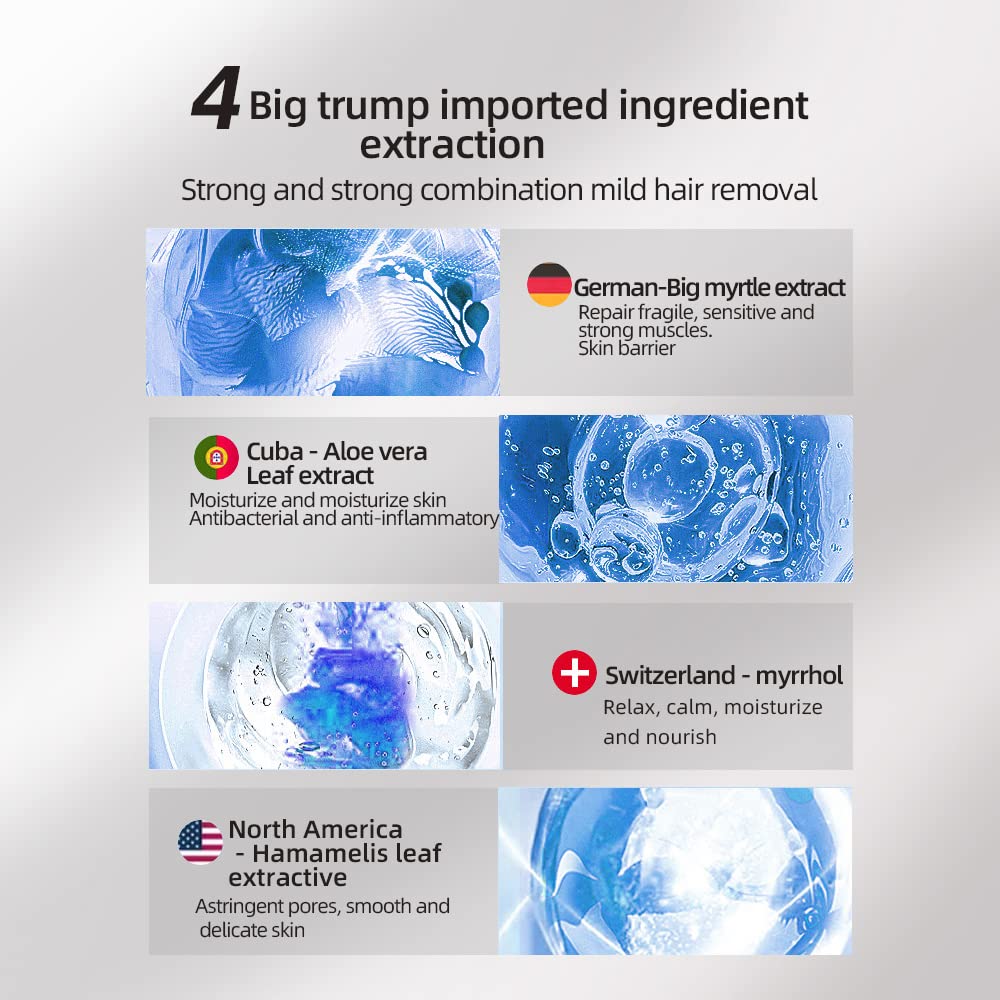 X-Epil – Hair Removal Cream – 75ml - Non-Burning, Gentle Hair Remover for Sensitive Skin, Effective On Thick Hair - Made with Aloe Vera, Chamomile, and Vitamin