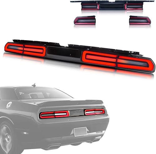 Miniatura 1 de VLAND - Luces traseras LED completas para Dodge Challenger Coupe 3 generación 2008 2009 2010 2011 2012 2013 2014 con kit de montaje de luces