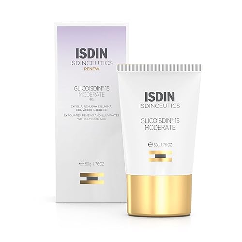 GlicoISDIN 15 Moderate - Gel exfoliante para rostro con ácido glicólico, 1.76 onzas