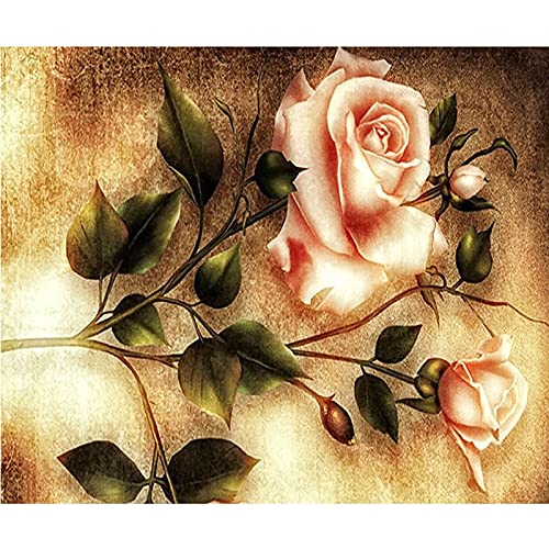 Diamant Peinture Une Rose 80x220cm Broderie Point de Croix Grand Format