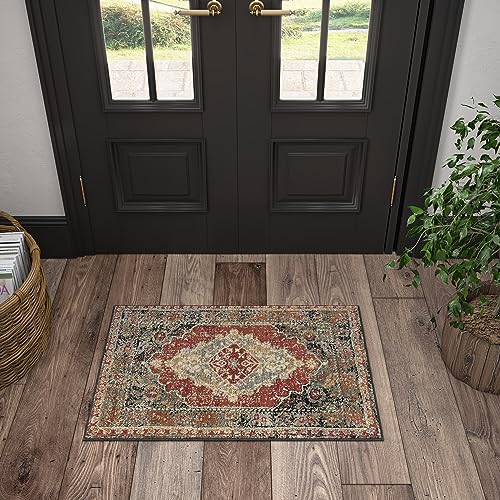 Alise Rugs Soho Traditional Medallion Indoor Area Rug