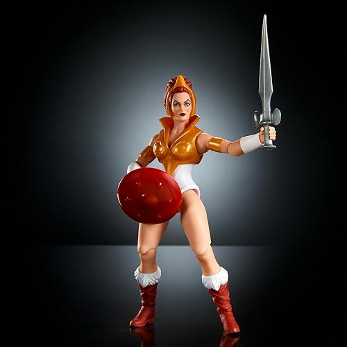 Miniatura 3 de Masters of the Universe Origins Toy, figura de acción de la colección de dibujos animados de Teela, heroína MOTU de 5.5 pulgadas, accesorios y