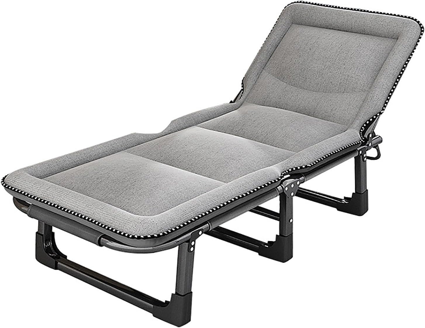 Portable Folding Reclining Lounge Chair for Outdoor Patio Beach Camping Office Comfortable and Convenient