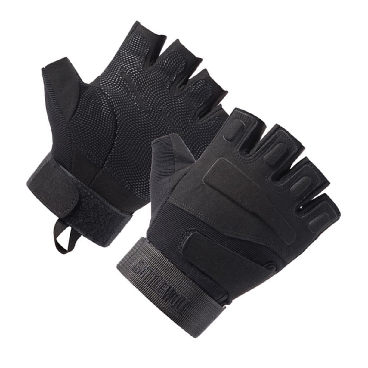 3paare Halbfinger Fahrradhandschuhe Für Herren Und Damen Stoßdämpfend Atmungsaktiv rutschfest Für Outdoor-Sportarten Wie Radfahren Laufen Und Angeln Schwarz