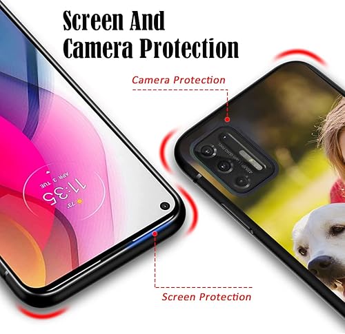 Vista 6 de Funda personalizada para Motorola Moto G Stylus 2021 con nombre de foto, texto y foto, GStylus personalizado -21 funda suave y fina (negro) de 6.8