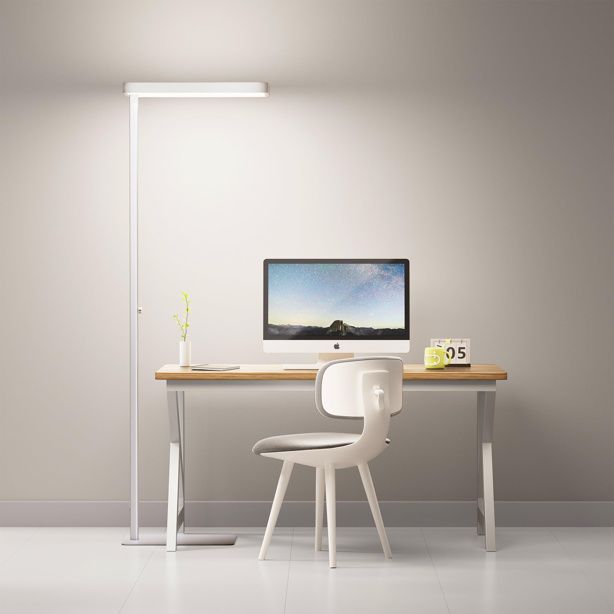 LH1 Superlight 77'' Floor Lamp, Homelist 100W Full-Spectrum Eye-Care Bright Floor Lamp Lamp for Reading, Office Work, 9000LM LED Standing Lamp Dimmable, Perfect for Family Living Room, Home Office