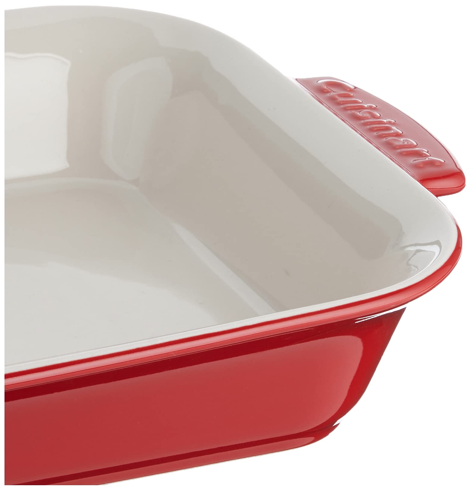 Cuisinart Chef Classic Ceramic Bakeware CCB30-36R Grand plat rectangulaire en céramique Rouge Taille unique
