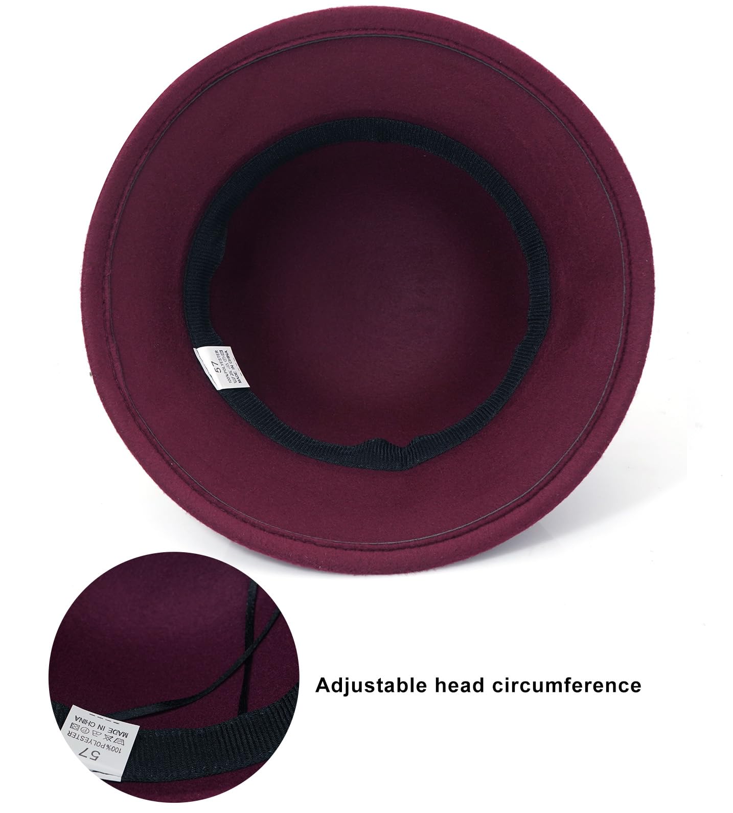 Sombrero de fieltro para mujer, sombrero de bolos con lazo, sombrero de pescador, estilo vintage de los años 20, sombreros Derby para iglesia
