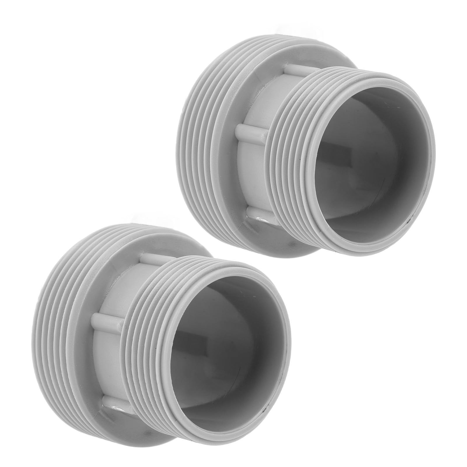Tissting 2 sztuki adaptera węża basenowego z tworzywa sztucznego, gwint 60 mm/47 mm, konwersja pompy filtracyjnej do Intex 4560 58254, kompatybilny z twardymi wężami i systemami filtracyjnymi