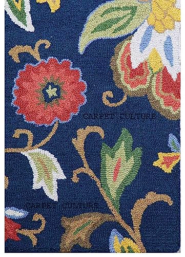 Image of Carpet Mahal Handmade Handwoven Tufted Made of 100% Soft Blended Wool Export Quality Carpets with 1 Inch Thickness (12x18 Feet) Color Multi
