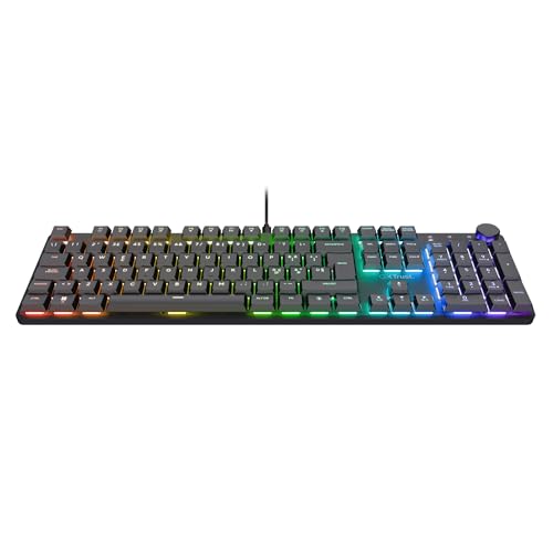 GXTrust 866 Torix Tastiera Meccanica Layout Italiano QWERTY, Interruttori Huano Lineari, Illuminazione RGB, Anti-Ghosting N-Key Rollover USB Tastiera Gaming Programmabile PC Laptop - Nero - Tastiera gaming - Immagine 13