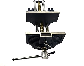 Groz 9-inch Quick Release Woodworking Vise | Cast Iron | “Toe-in Feature (39009)