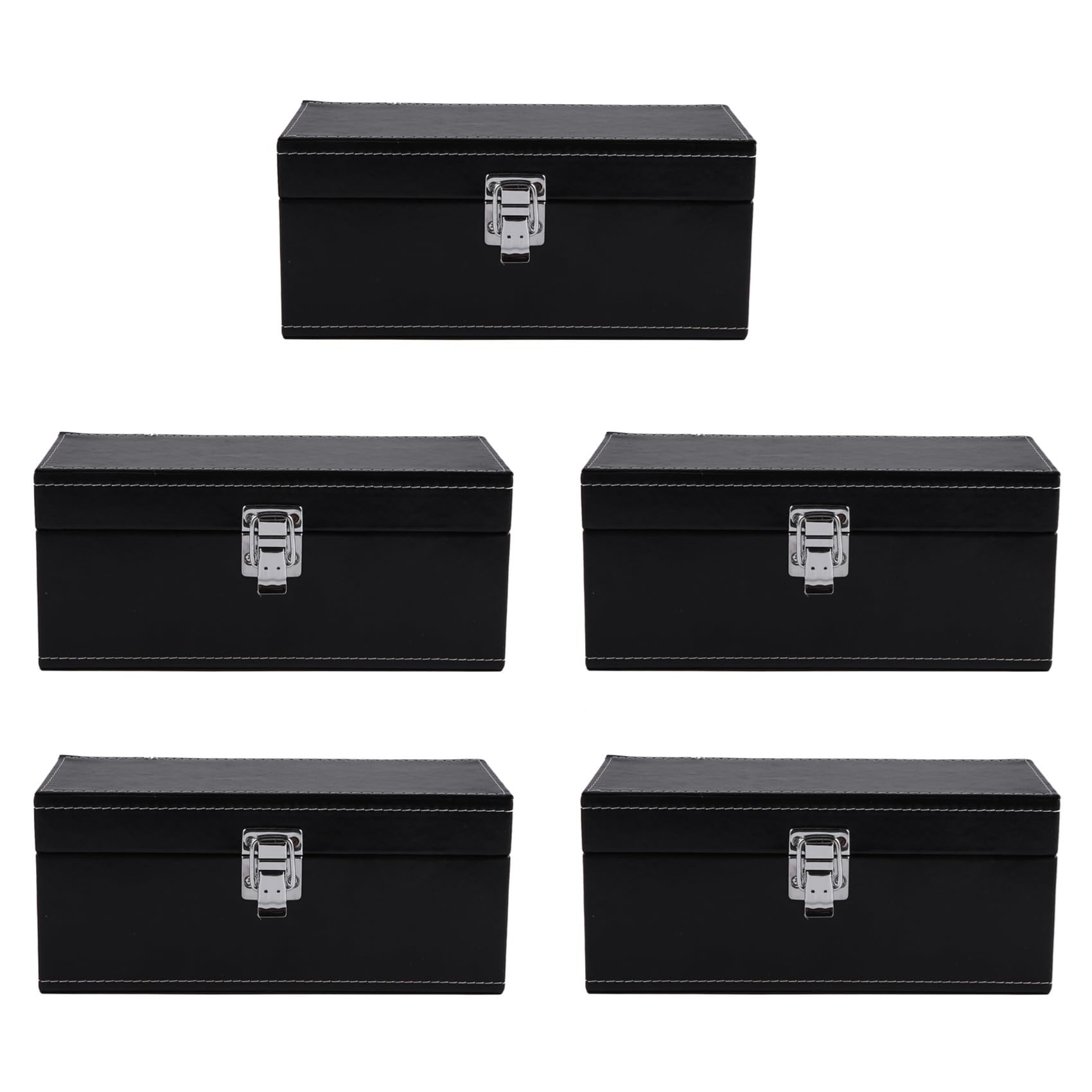 Hndhbfgrt 5X Storage Box Coin Slab Jewelry PU Compound Plywood Style Bundle Coins Display Box Case for Home Organization
