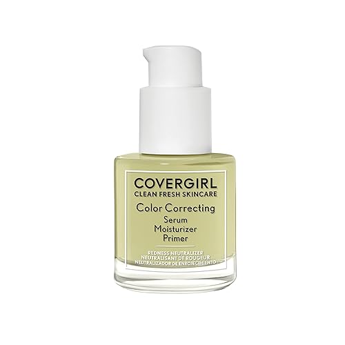 COVERGIRL Limpiar la imprimación humectante de suero de corrección de color fresco del cuidado de la piel, neutralizador de enrojecimiento, para