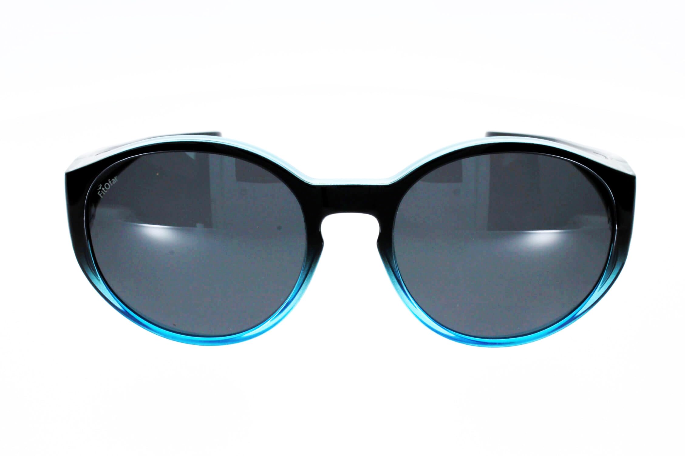 FIT OVER, sur-lunettes Noir bleu, VZ0039C, pour lunettes de vue rondes