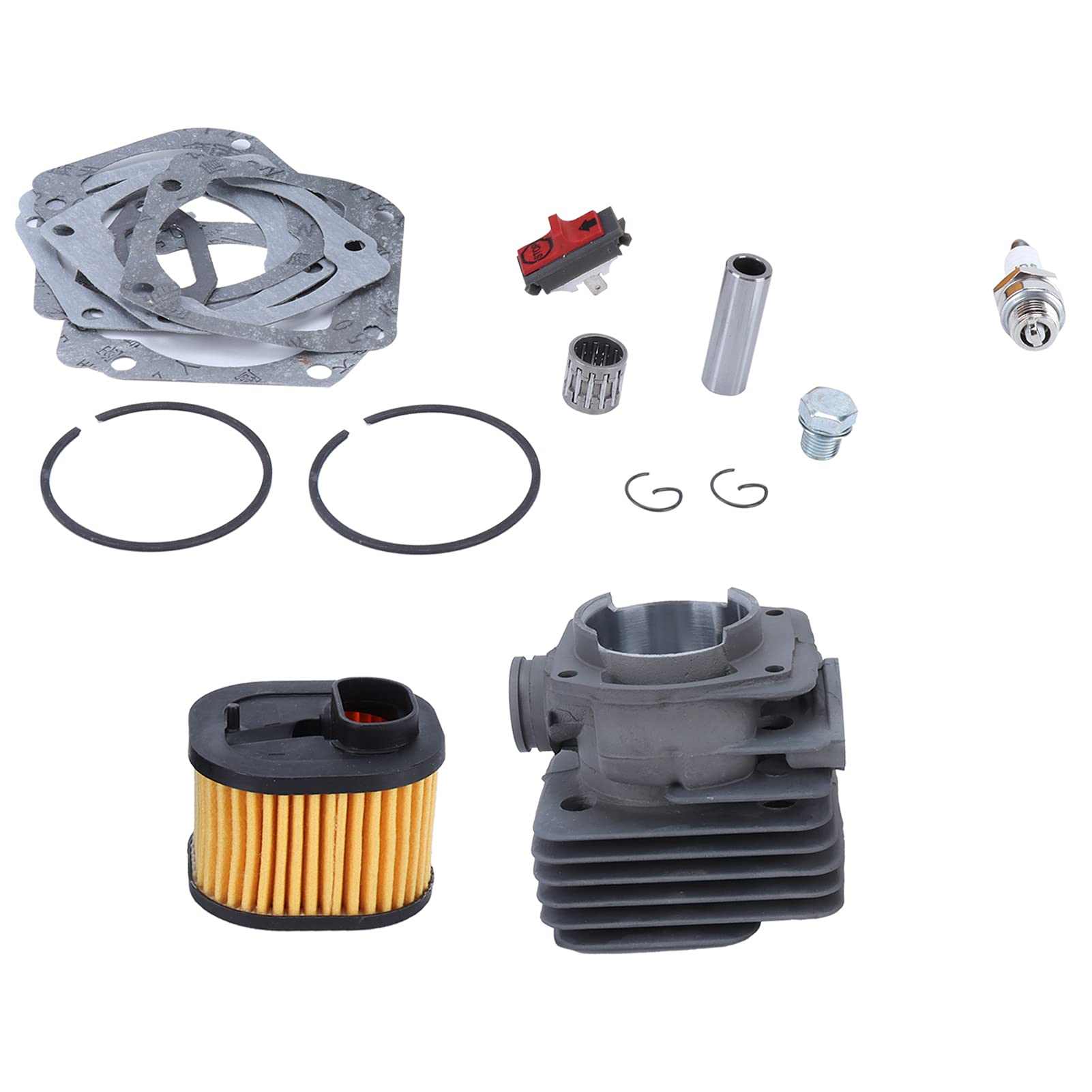 Qcwwy Cylindry Podnoszące Piły łańcuchowe 362 365 371 Wymiana Części do pił łańcuchowych ze Stopu Aluminium Trwały, Odporny na Zużycie Zestaw Tłoka Cylindra do Ogrodnictwa 372 XP