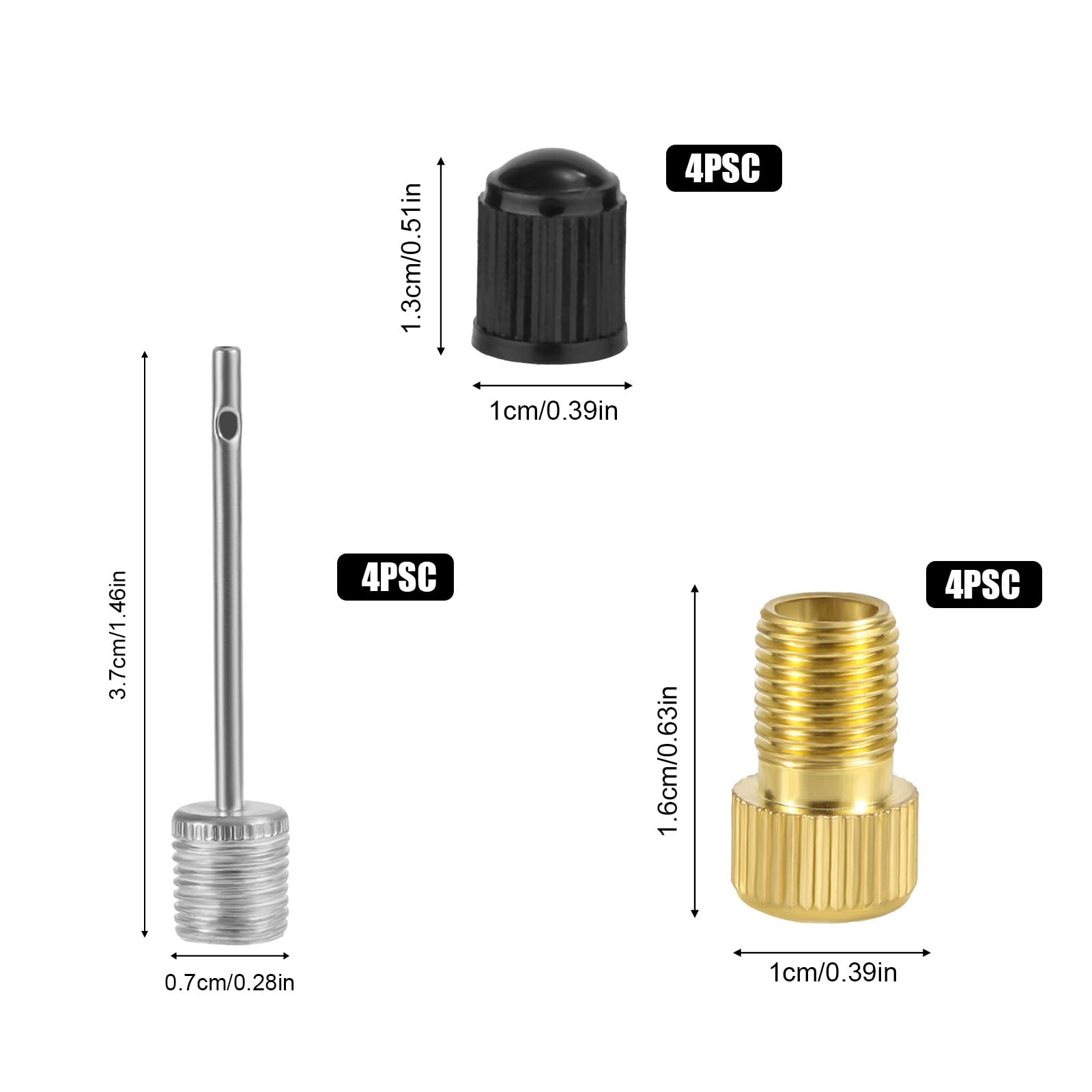 Air Pump For Pool Floats NQEUEPN 21pcs Bike Valve Adapter, Brass