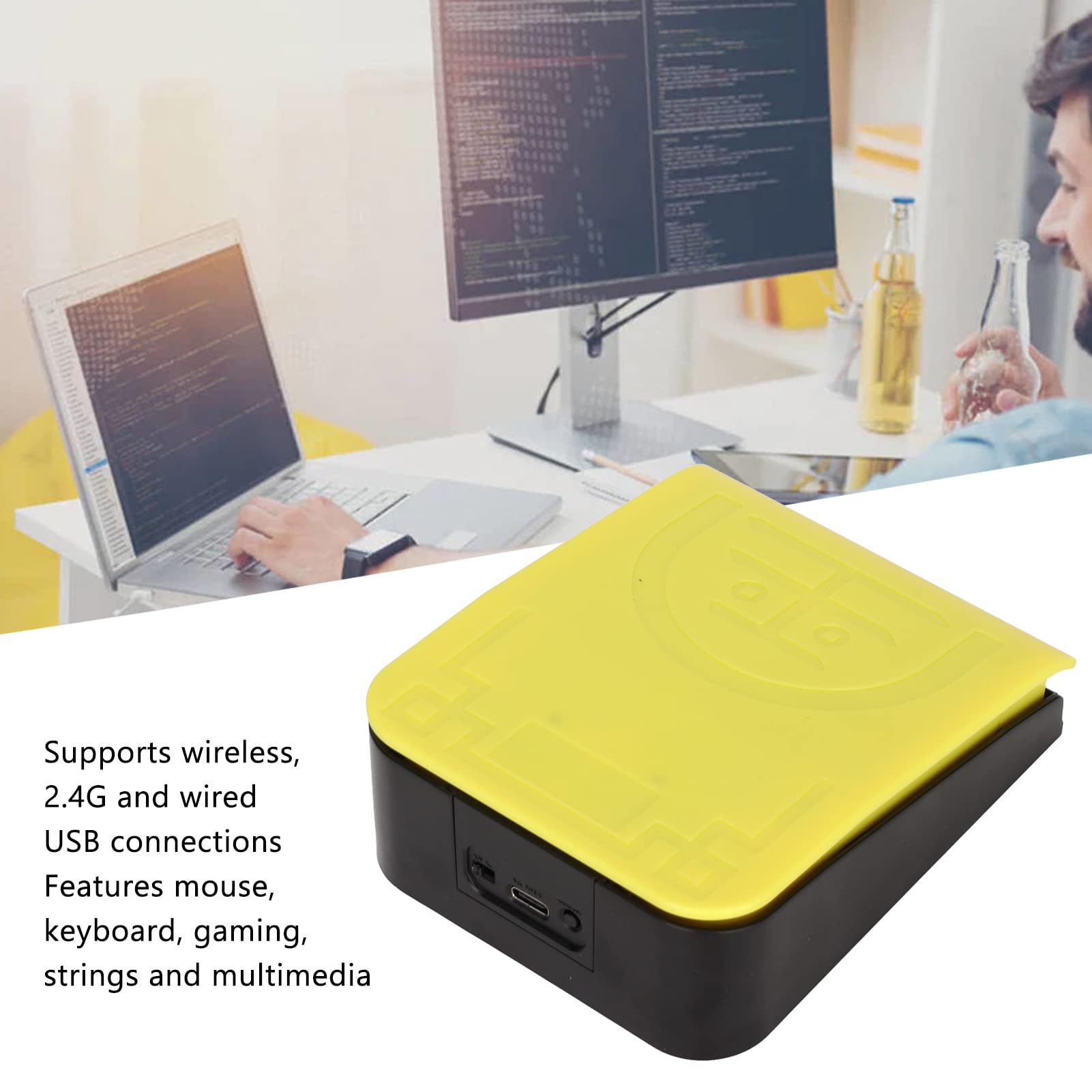 Snapklik.com : Single Foot Pedal, USB Pedal 2.4G USB Bluetooth Three ...