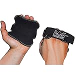 Original Lifting Grips The Alternative to Gym Workout Gloves Comfortable & Light Weight Grip Pad for Men & Women That Want to Eliminate Sweaty Hands Gym Gloves (Single Pair) (Black FIT Model)
