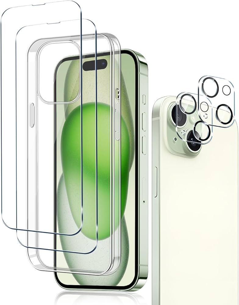 Amazon | ExtraFortunato 2+2+1セット iPhone 15 Plus 専用 クリア