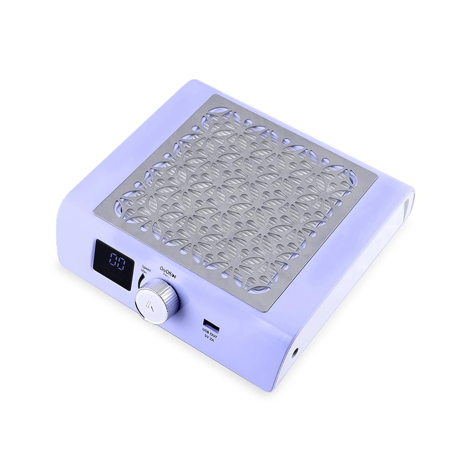 Dust Extractor, 85w Brushless Motor Nail Suction 4500RPM Dust Machine High Power Drill Vacuum Cleaner Tools Aspirator Battery for Beginners(Purple)