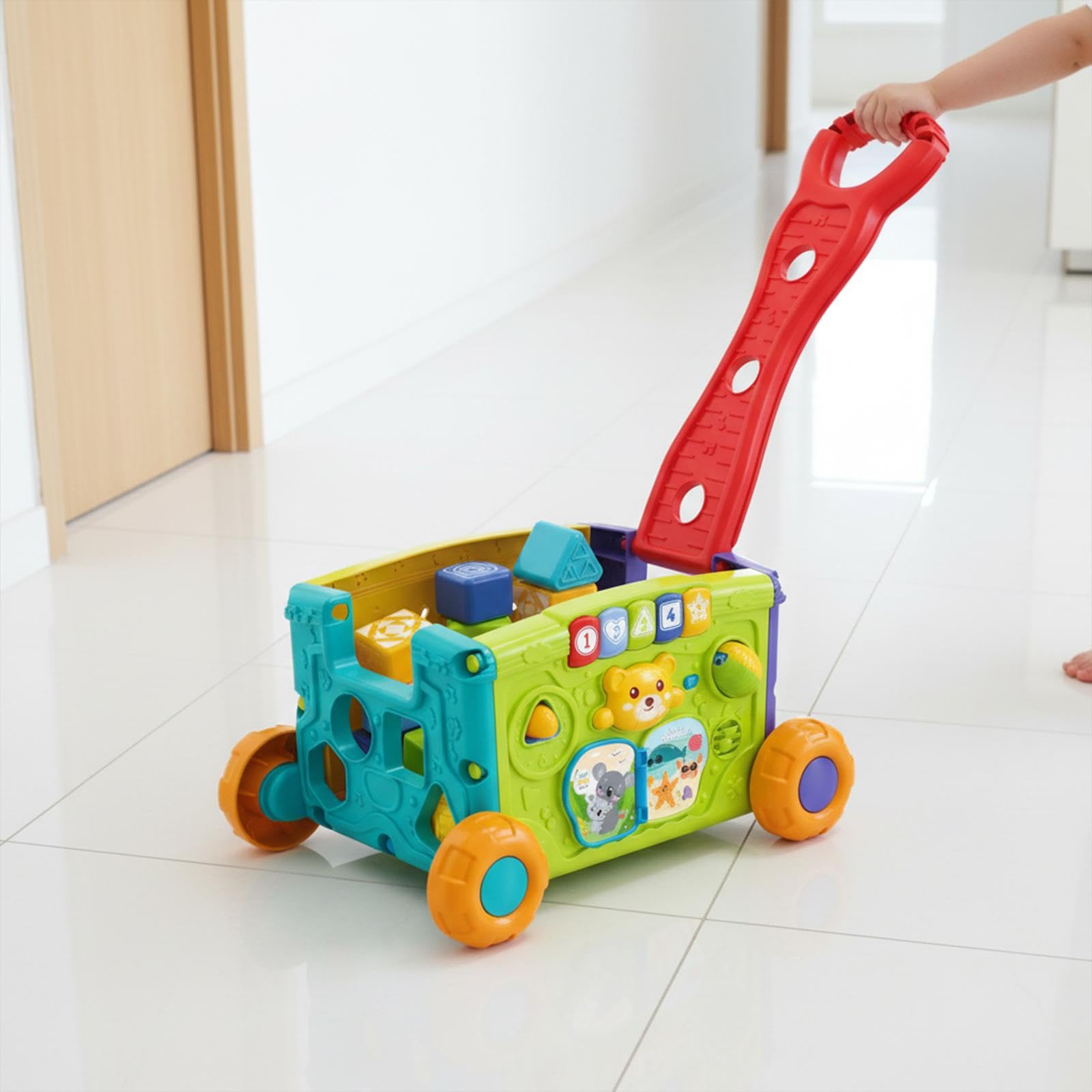 F Fityle Mini Carrello della Spesa Giocattolo per Bambini, Carrello della Spesa Giocattolo, Giochi di Ruolo, a Mano, Gioco di finzione