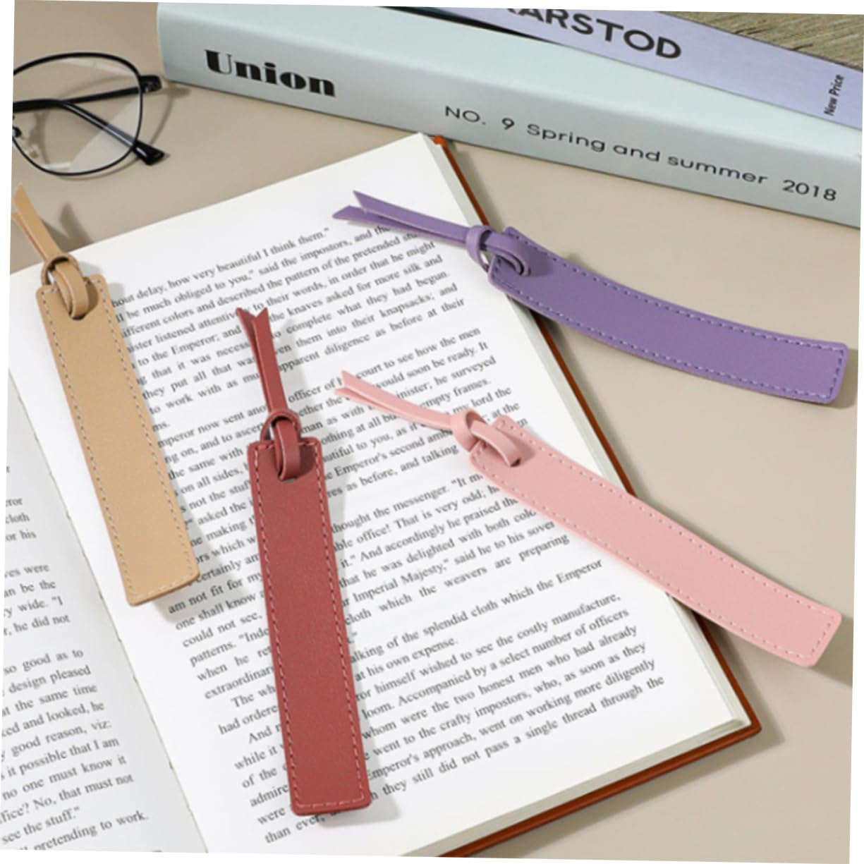 Gadpiparty 5 Ensembles Signet En Cuir Beaux Marque-pages Onglets De Livre Signet Des Enseignants Marque Livre En Cuir Marque-page Pour Les Livres Fourniture De Lecture Signets 8 Pièces * 5