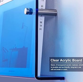 アクリル製？ マガジンラック ブルー 透明 ブックスタンド Amazon.co.jp: 新聞スタンド 壁掛けアクリルマガジンラック