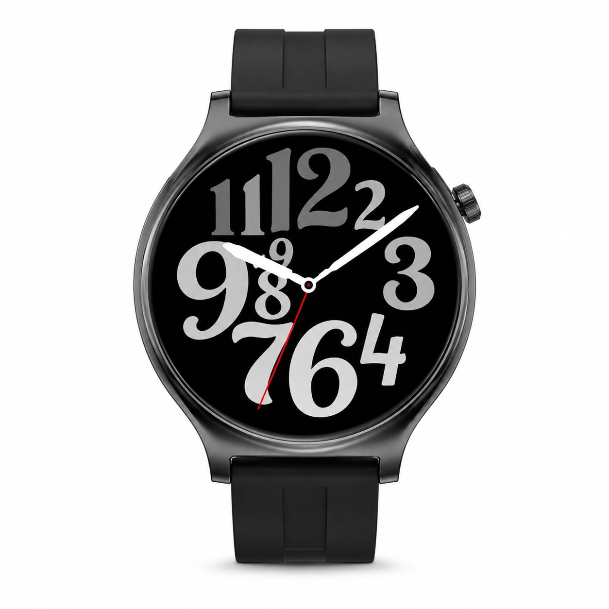 EKse1 Boss SW-161 Smartwatch with Bluetooth Calling, Health Tracker, 120 Hours Runtime, 20 Days Standby, Full Touch Display, Fitness Tracking Smart Watch for Men & Women (Black)