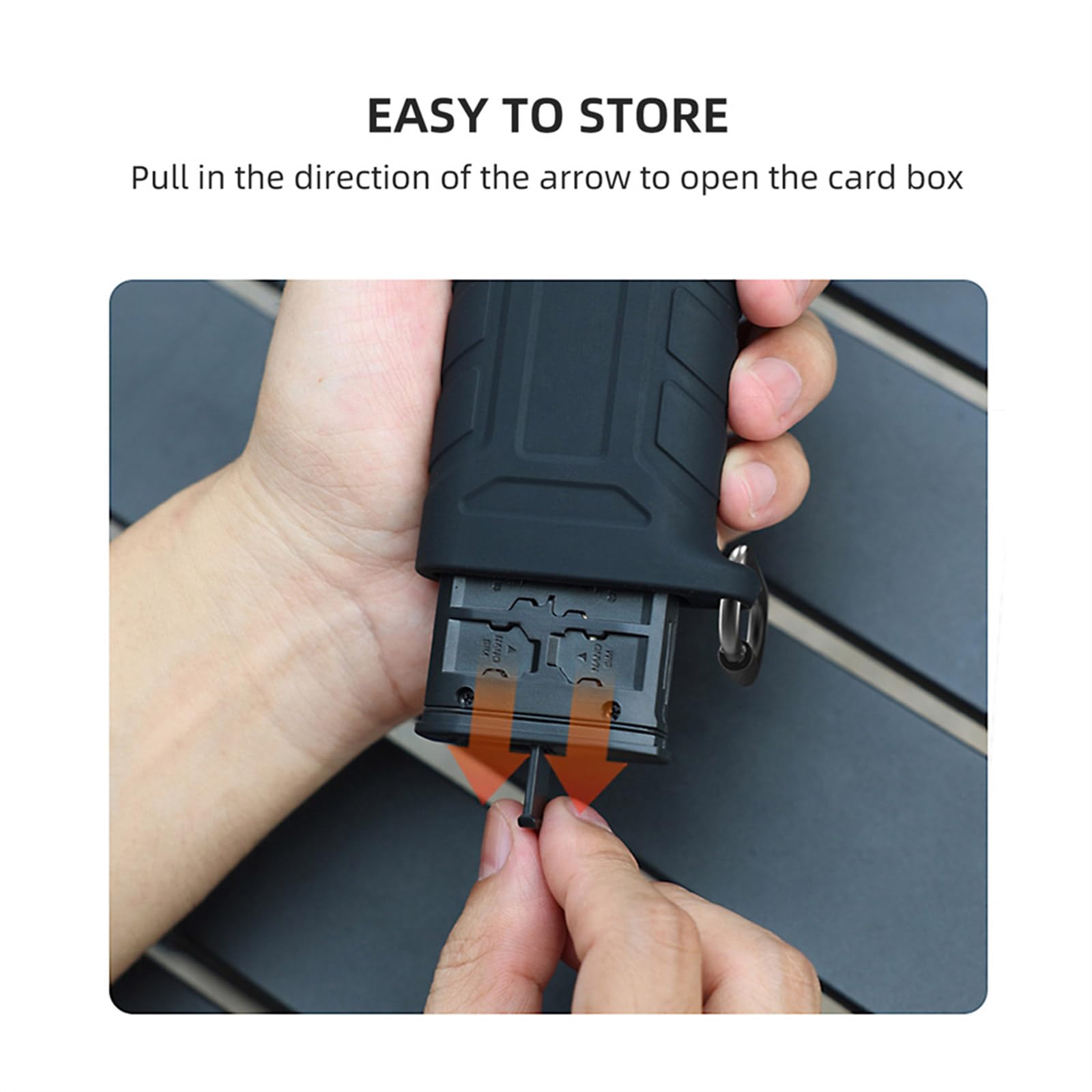 Funda protectora de tarjeta de memoria con USB 3.1 tipo C de lectura rápida para usuarios de cuadricópteros y cámaras de acción