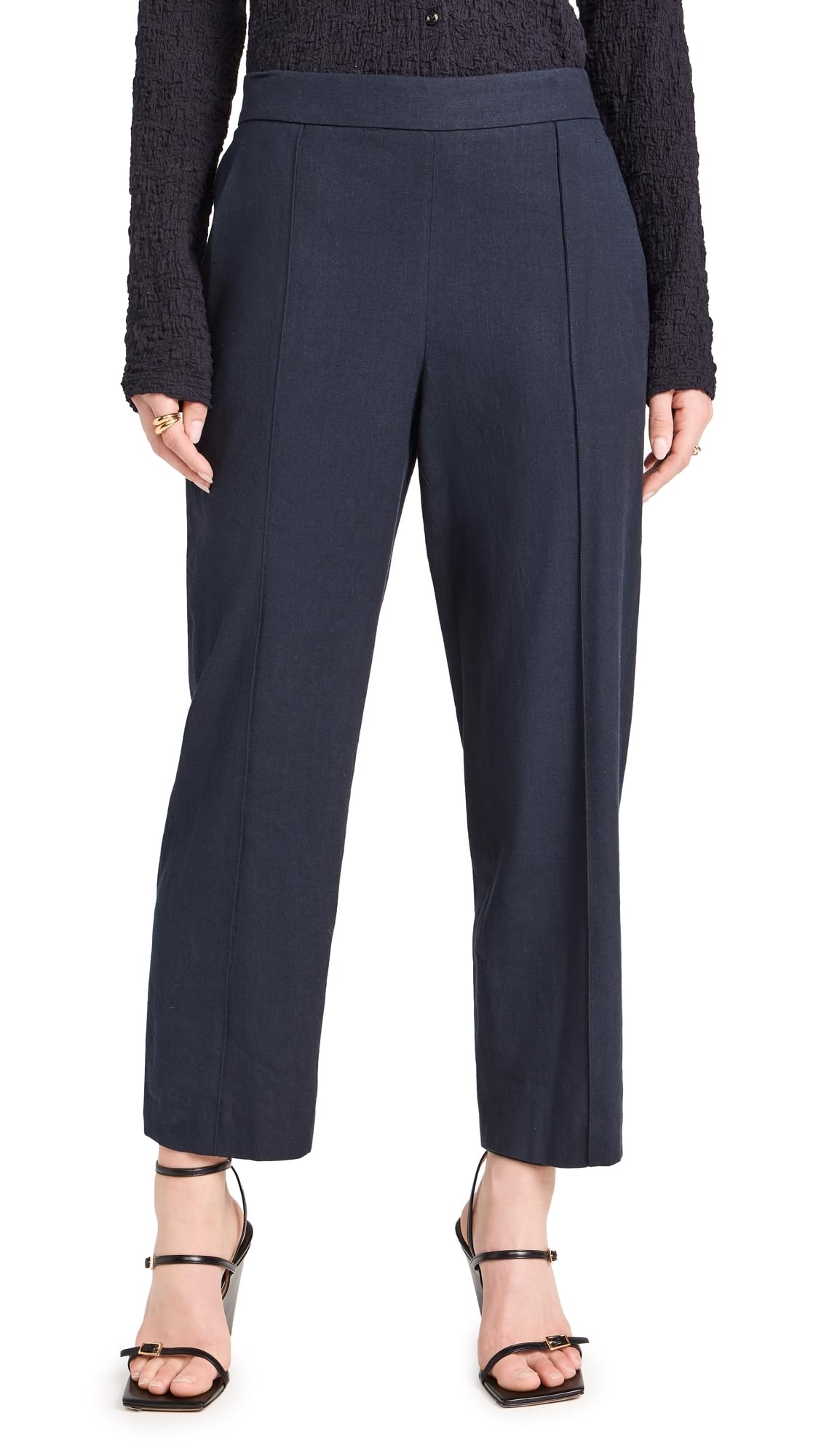Vince Womens Mid Rise Tapered Pull On Pants