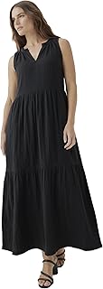 Organic Cotton Women's Ruffled Maxi Dress