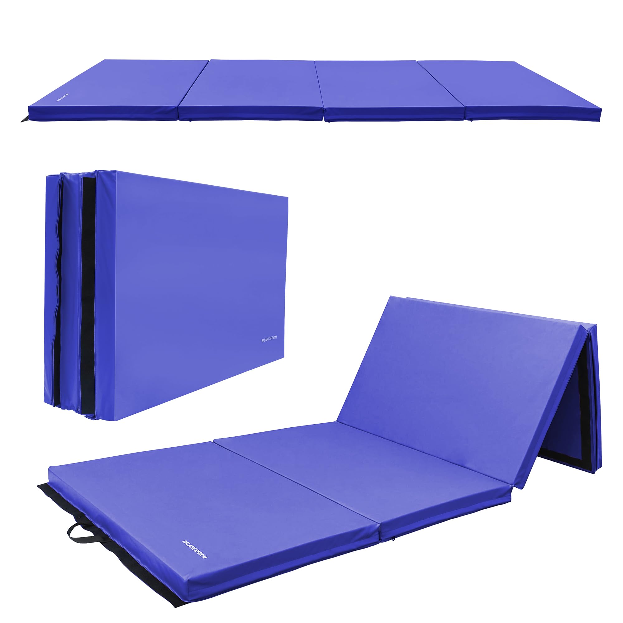 Folding Exercise Aerobics Mat, 4'x10'x3