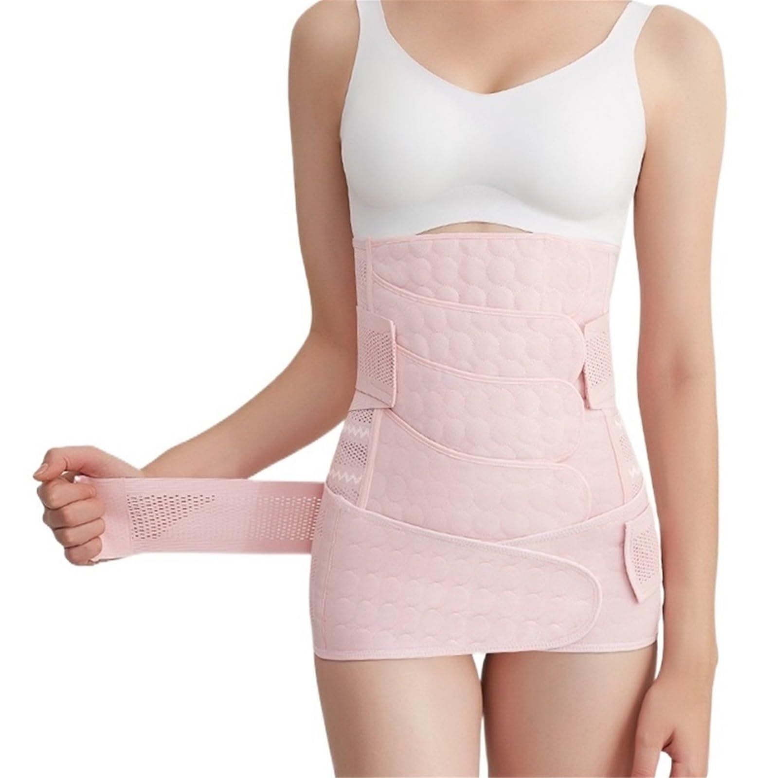Guaina Post Parto Cintura Post-Parto, Fascia Addominale, Corsetto for la Pancia, Fascia for Il Bacino, Fascia for la Pancia, Fascia for la maternità(Pink,XL)