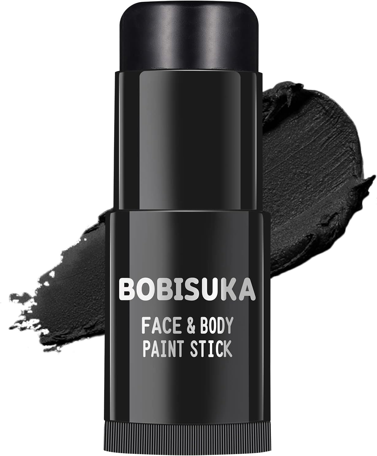 BOBISUKA Eye Black Sticks for Sports Baseball Softball Football, Face Body Black Paint Stick, Waterproof Eyeblack Painting Kit for Halloween Skeleton Skull SFX Cosplay Special Effects Costume