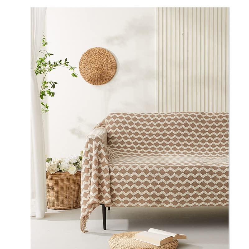 Manta de punto con borlas de 127x152 cm para decorar el sofá de salón o la cama 4