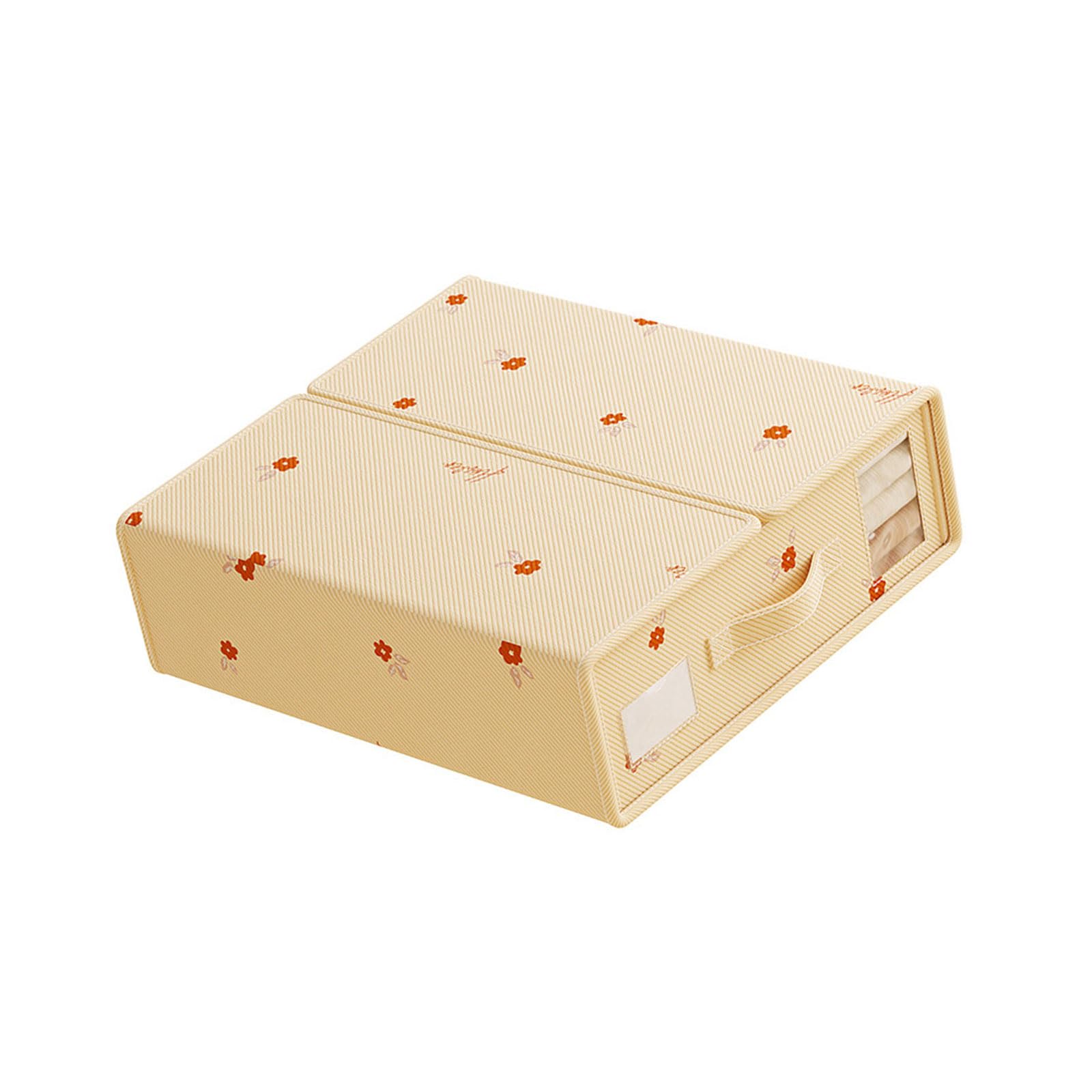 TFAOYS Premium Bedding Planner Box Pliable Storage Container Perspective Window Space Conserving Closet Answer Pliable Bedding Storage Box