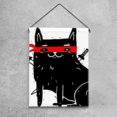 Drapeau de jardin chat en pongé de polyester décoration extérieure premium - 4