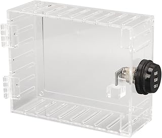 Universal Thermostat Lock Box Clear Thermostat Lock Box Universal Thermostat Guard with Combination Lock Fits Thermostats 4.92 X 3.74 X 1.97in or Smaller