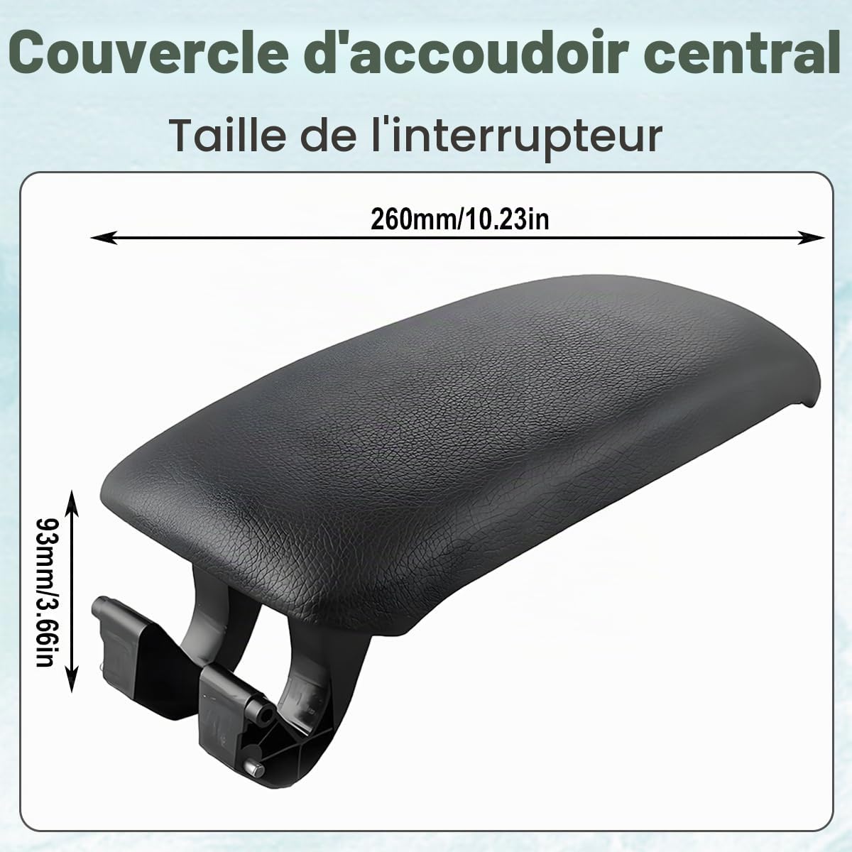 ZAMDOE A UDI Couvercle Accoudoir de Voiture pour Audi A3 8P A4 2003-2013 8P0864245P A3 Accoudoirs Couvre Center Console Housse pour Accoudoir Central Cuir Accoudoir Remplacement
