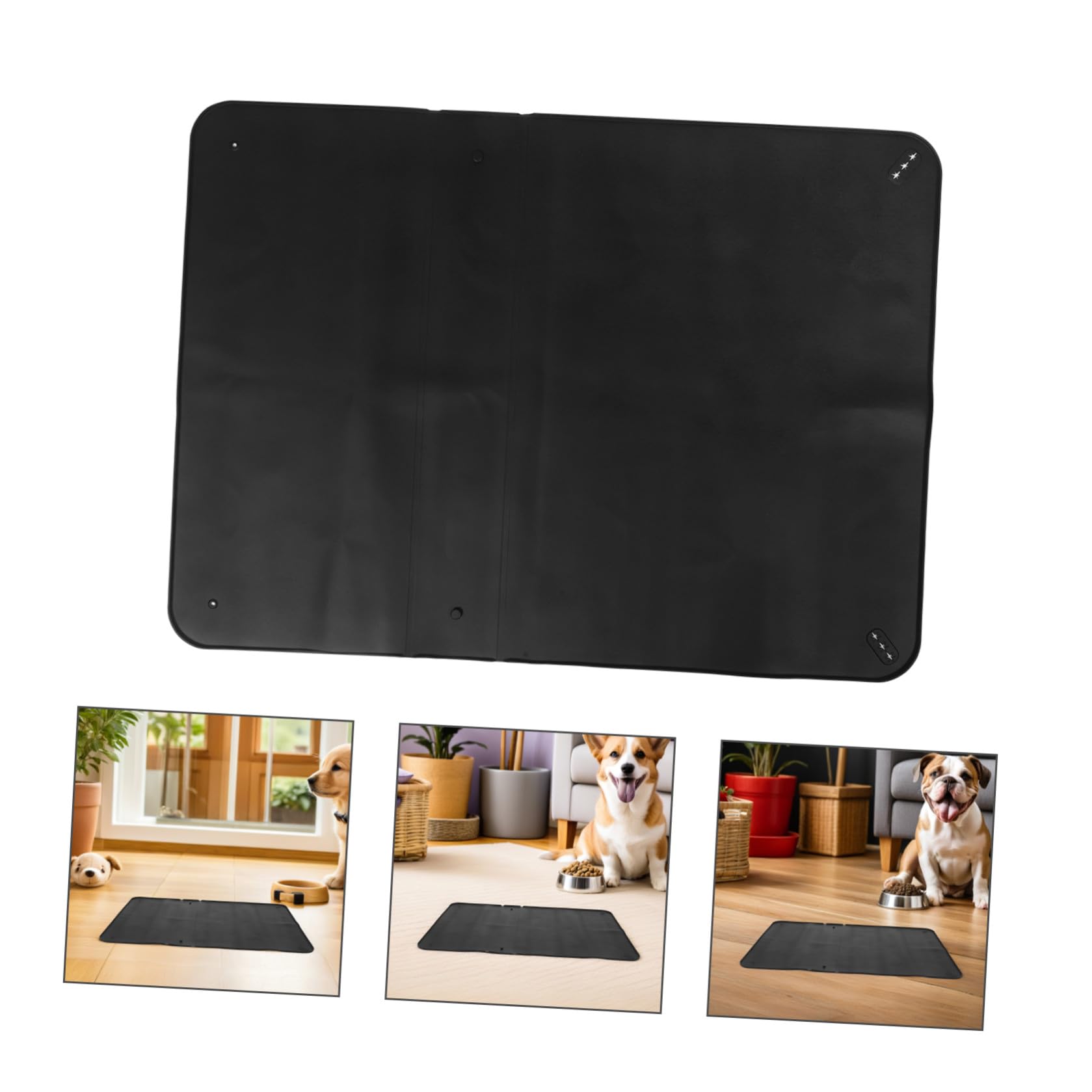 Porta Traversine per Cani in Silicone con Ventose, Tappetino Lavabile Antiscivolo 34" X 25" per Addestramento e Protezione Pareti e Pavimenti