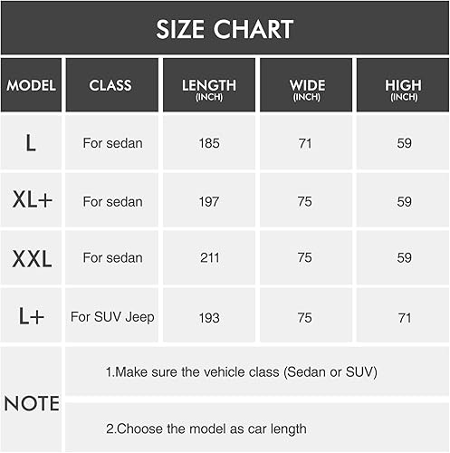 Miniatura 2 de Funda de automóvil de 6 capas para automóviles para todo tipo de clima, impermeable, cubierta exterior completa para exteriores, lluvia, sol, UV,